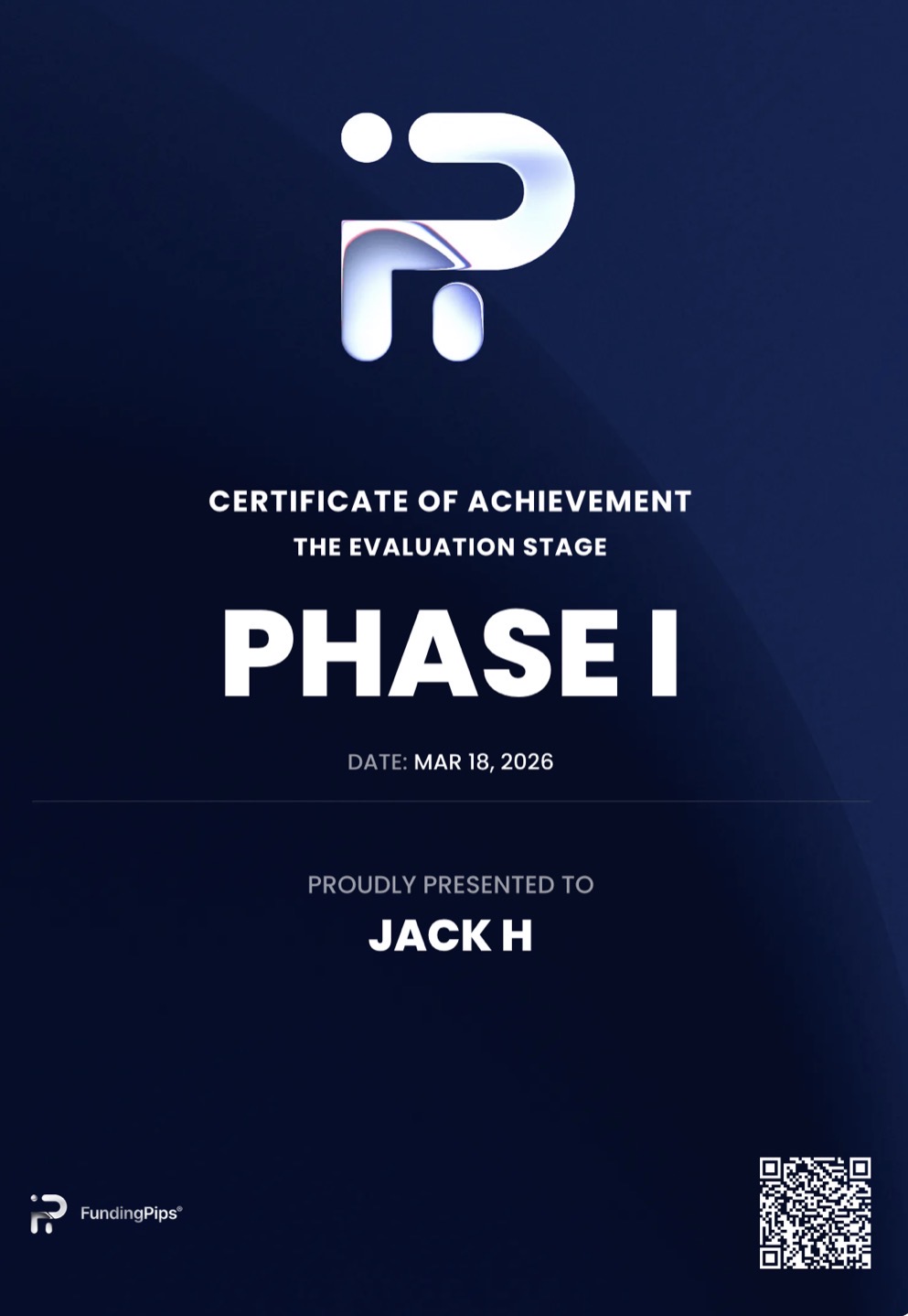 Jack Homan trading credential